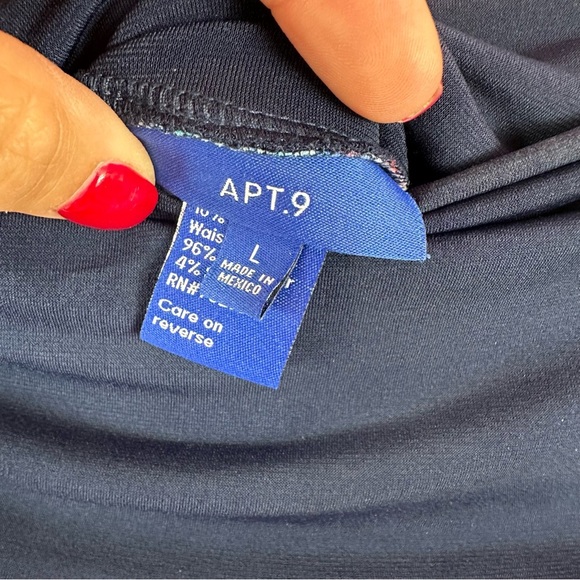 apt. 9 Bohemian Maxi Skirt bright Blue Red Patterns sz L classic beach travel - Picture 7 of 7